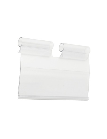 GANCIO BLISTER PORTA  ATTACCO A TUBO OVALE 30x15mm