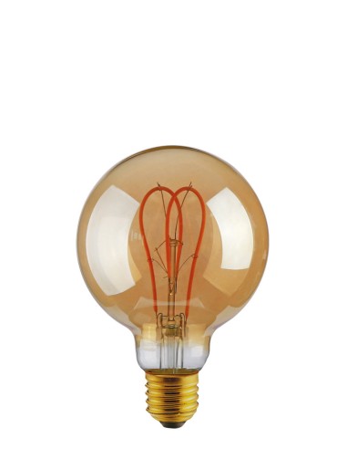 VINTAGE FILAMENT CURVED LED GOLD ST64 TWIN LOOP