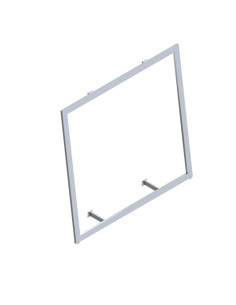 CORNICE INCLINATA CON ATTACCO A MURO 120xh 240/180 /120 cm