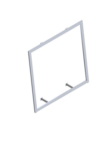 CORNICE INCLINATA CON ATTACCO A MURO 120xh 240/180 /120 cm