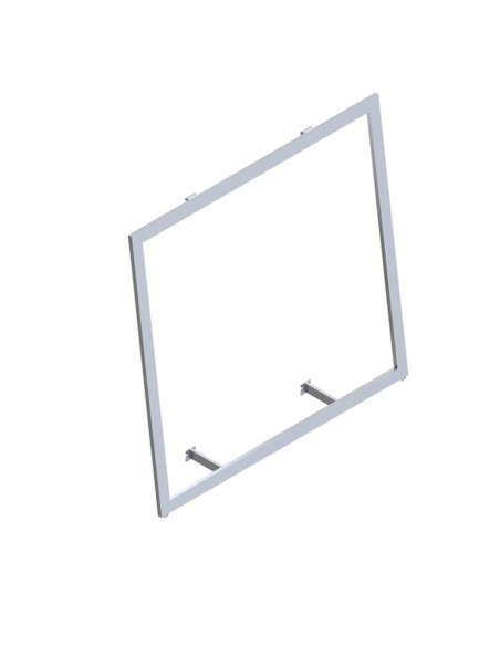 CORNICE INCLINATA CON ATTACCO A MURO 120xh 240/180 /120 cm