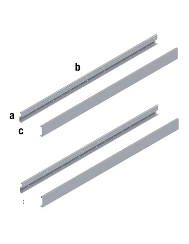 KIT 2 TRAVERSE A MURO DA 120 CM SUPPORTO PER CORNI CE MONET