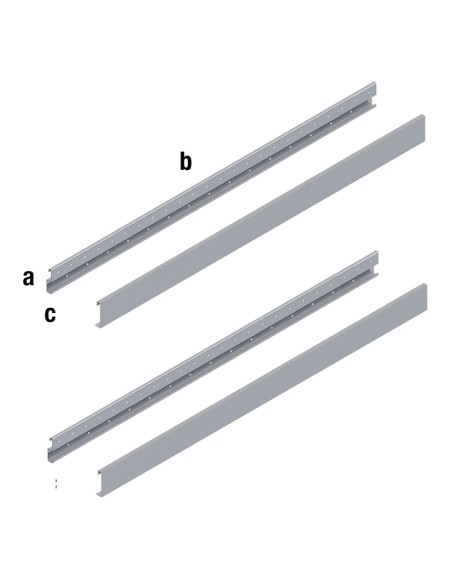 KIT 2 TRAVERSE A MURO DA 120 CM SUPPORTO PER CORNI CE MONET