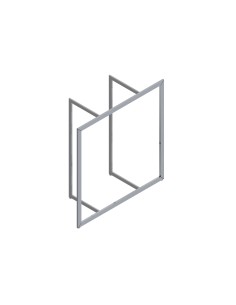 ARREDO AUTOPORTANTE CORNICE H128,2x128,2x48 cm