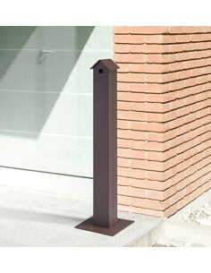 POSACENERE DA ESTERNO CON BASE AUTOPORTANTE IN ACCIAIO ZINCATO CON SERRATURA