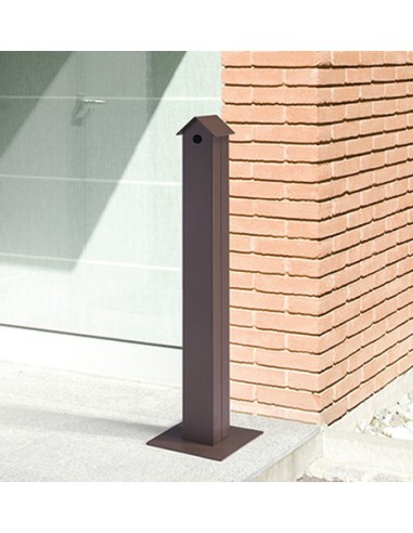 POSACENERE DA ESTERNO CON BASE AUTOPORTANTE IN ACCIAIO ZINCATO CON SERRATURA