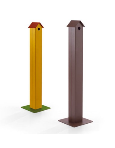 POSACENERE DA ESTERNO CON BASE AUTOPORTANTE IN ACCIAIO ZINCATO CON SERRATURA