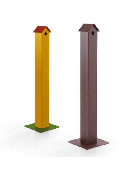 POSACENERE DA ESTERNO CON BASE AUTOPORTANTE IN ACCIAIO ZINCATO CON SERRATURA