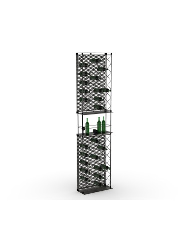 ESPOSITORE ENOTECA VINI BOTTIGLIE IN TONDINO EDILE DOPPIA ALTEZZA