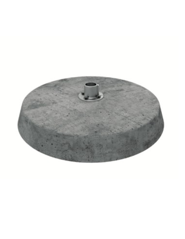 BASE IN CEMENTO CON FRANGIA PER TUBO IDRO 28/35 mm