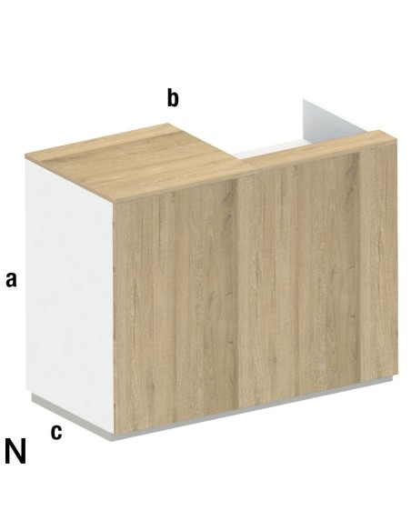 BANCO BANCONE CON SCASSO PER CASSA PROFESSIONALE DA 60/90/120 cm