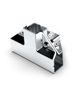 GIUNTO A 4 VIE PER TUBO QUADRO 25x25 mm