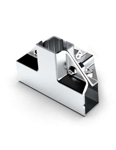 GIUNTO A 4 VIE PER TUBO QUADRO 25x25 mm