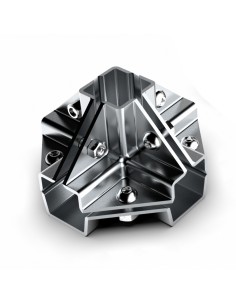 GIUNTO A 5 VIE PER TUBO QUADRO 25x25 mm 2