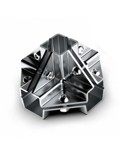 GIUNTO A 5 VIE PER TUBO QUADRO 25x25 mm