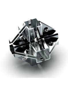 GIUNTO A 6 VIE PER TUBO QUADRO 25x25 mm