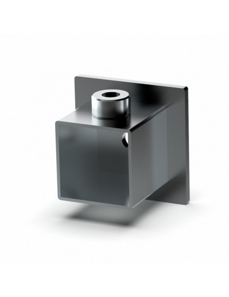 GHIERA DI FISSAGGIO A PARETE PER TUBO 25x25  mm