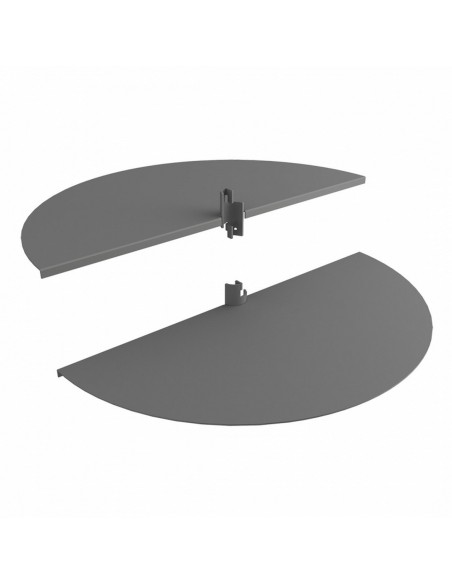 COPPIA PIANI A SEMICERCHIO IN LAMIERA SISTEMAROUND