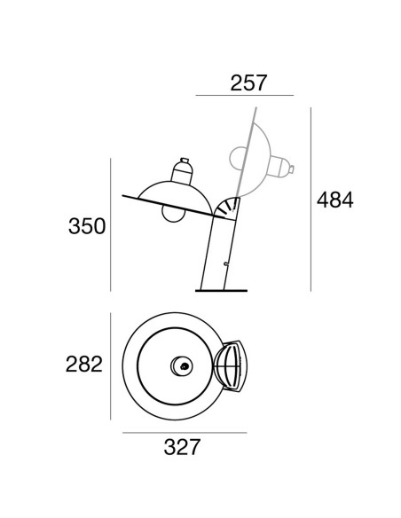 LAMPADA DA TAVOLO STILNOVO LAMPIATTA