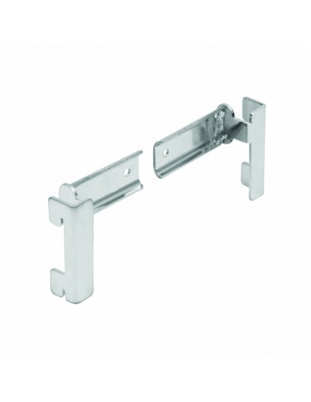 COPPIA SUPPORTI PER TRAVERSA RETTANGOLARE 30x10mm