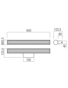 LAMPADA PER BAGNO A PARETE DIZZY 2