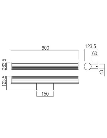 LAMPADA PER BAGNO A PARETE DIZZY