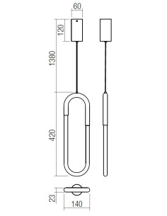 LAMPADA A SOSPENSIONE LATIUM 2