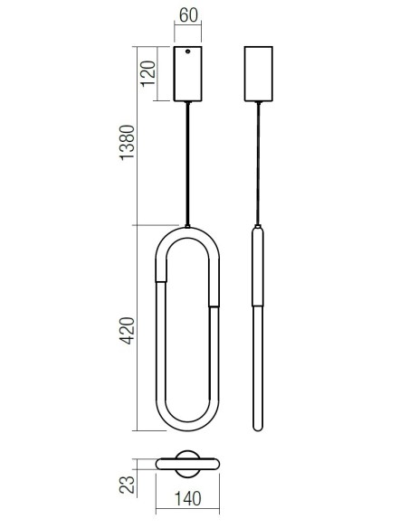LAMPADA A SOSPENSIONE LATIUM