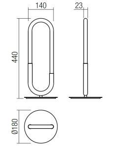 LAMPADA DA TAVOLA LATIUM 2