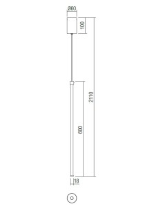 LAMPADA A SOSPENSIONE TABOO 600mm 2