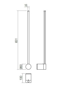 LAMPADA A PARETE TABOO 600 2