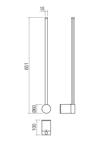 LAMPADA A PARETE TABOO 600