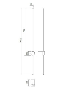 LAMPADA A PARETE TABOO 1000 2