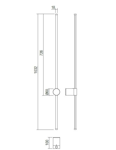 LAMPADA A PARETE TABOO 1000