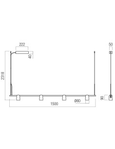 LAMPADA A SOSPENSIONE KOBE 2