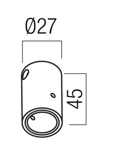 ELEMENTO PER FISSAGGIO PARETE/SOFFITTO XLOOP