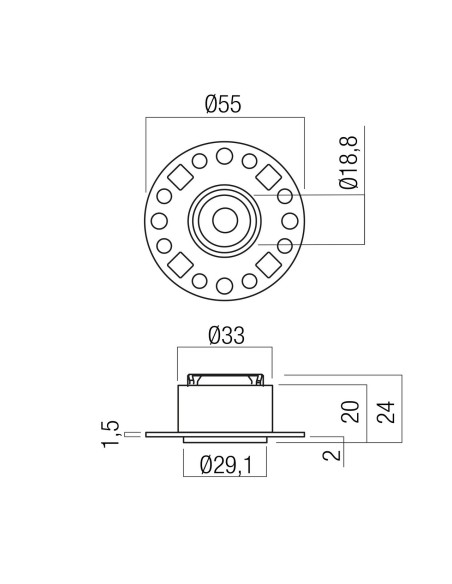 SISTEMA PER CONTROSOFFITTO XLOOP SENZA CORNICE